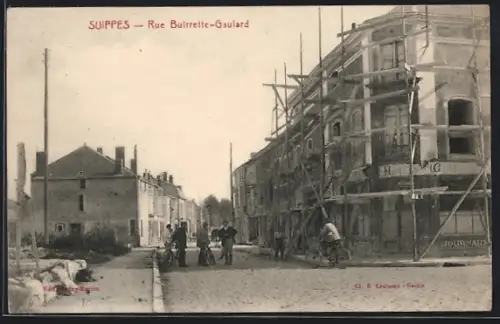 AK Suippes, Rue Buirrette-Gaulard