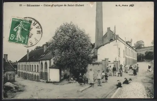 AK Sézanne, Usine d`optique de Saint-Hubert