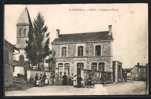 AK St-Etienne-au-Temple, L`Eglise et l`Ecole