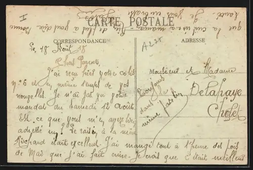 AK Dommartin-sur-Yèvre, La Rue des Jardins, Strassenpartie