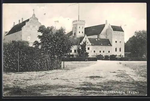 AK Holckenhavn /Fyen, Blick zum Schloss