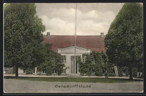 AK Gersdorffslund, Blick auf Schloss