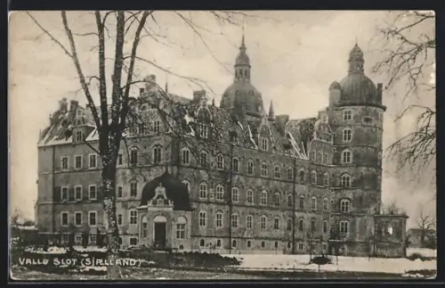 AK Vallo /Sjaelland, Schloss im Winter