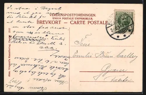 AK Dronninglund /Jylland, Blick auf das Schloss