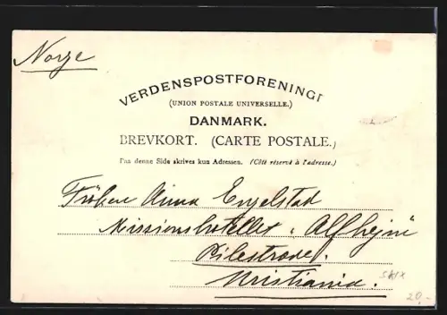 AK Gl. Estrup, Blick zum Schloss