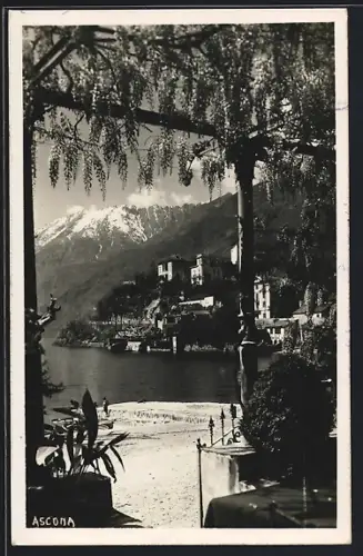AK Ascona, Ortsansicht am Ufer