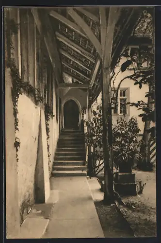 AK Stein a. Rh., Kloster St. Georgen, Kaiser-Heinrichs-Hof, Zugang zur Abtswohnung