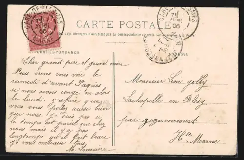 AK Vitry-le-Francois, Rue de l`Arquebuse et l`Hôpital