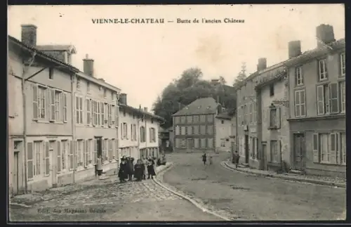 AK Vienne-le-Chateau, Butte de l`Ancien Château