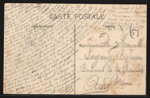 AK Vienne-la-Ville, L`Argonne, L`Ecole