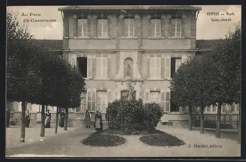 AK Vertus, Au Pays du Champagne, Ecole Saint-Joseph