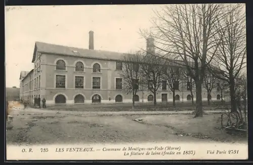 AK Les Venteaux /Marne, Commune de Montigny-sur-Vesle, La filature de laine