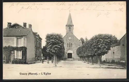 AK Vauzy /Marne, L`Eglise