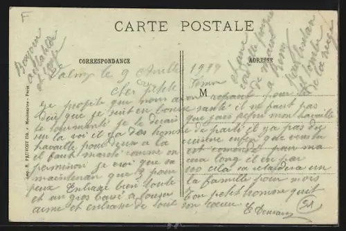 AK Valmy /Marne, La Grand` Rue, Strassenpartie