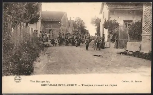 AK Soudé-Sainte-Croix, Troupe venant au repos