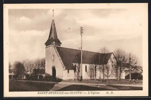 AK Saint-Étienne-sur-Suippe, L`Eglise