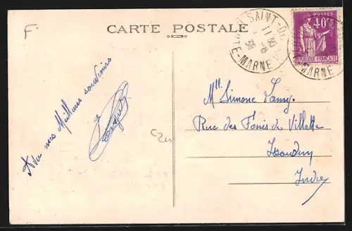 AK Saint-Eulien /Marne, Entrée du Pays