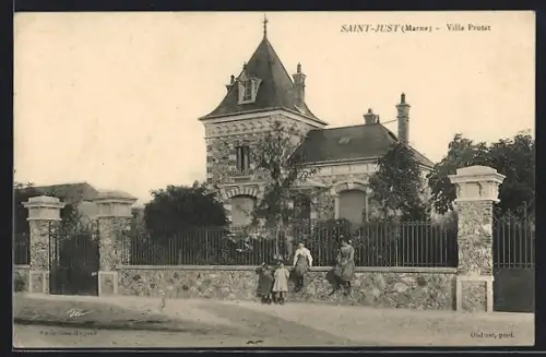 AK Saint-Just /Marne, Villa Protat