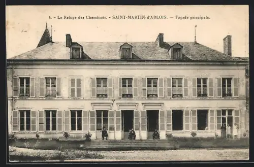 AK Saint-Martin-d`Ablois, Le Refuge des Cheminots, Facade principale