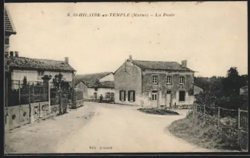 AK St-Hilaire-au-Temple /Marne, La Poste