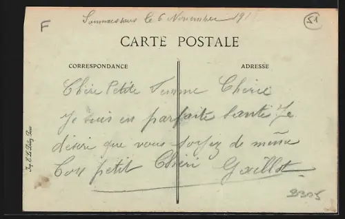 AK Sommesous, Route de Vitry-le-Francois