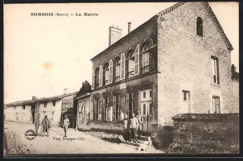 AK Somsois /Marne, La Mairie