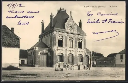 AK Saint-Just /Marne, La Mairie