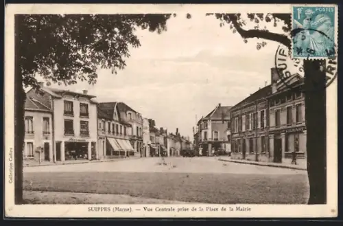 AK Suippes /Marne, Vue Centrale prise de la Place de la Mairie