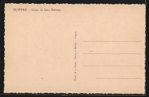 AK Suippes, Usine de laine Buirette