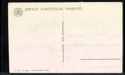 Ölgemälde-Imitations-AK Erpaco-Kunstverlag Nr. 575: Geschenk der Tante