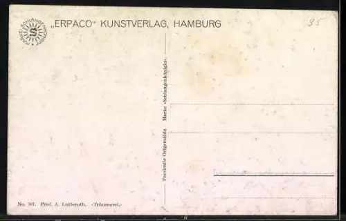 Ölgemälde-Imitations-AK Erpaco-Kunstverlag Nr. 501: Träumerei