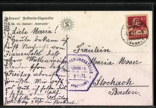 Ölgemälde-Imitations-AK Erpaco-Kunstverlag Nr. 114: Vaterunser