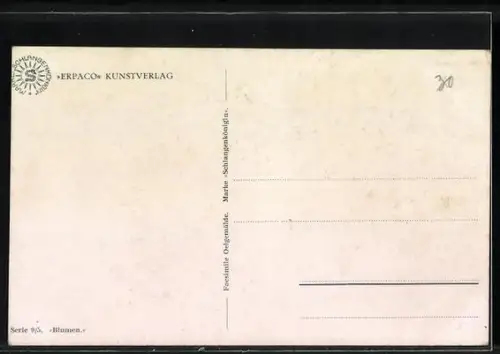 Ölgemälde-Imitations-AK Erpaco-Kunstverlag Nr. 9/5: Rote Tulpen