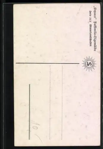 Ölgemälde-Imitations-AK Erpaco-Kunstverlag Nr. 21/2: Winterlandschaften, Strasse