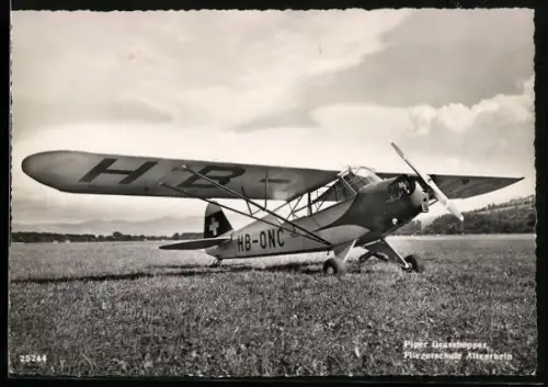 AK Flugzeug vom Typ Piper Grasshopper