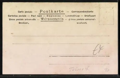 Foto-AK Mann mit Fahrrad