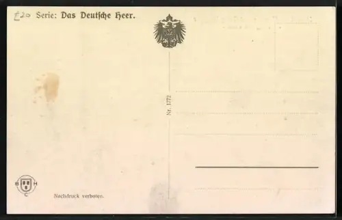 AK Zeppelin über Maschinen-Gewehr-Abteilung in guter Stellung im Feuer