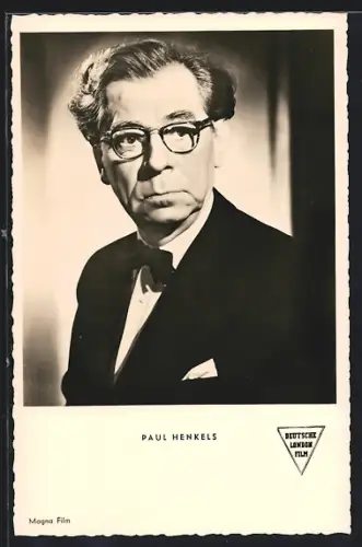 AK Schauspieler Paul Henckels mit Brille in einer Filmszene