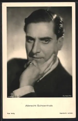 AK Portrait des Schauspielers Albrecht Schoenhals