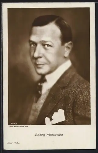 AK Schauspieler Georg Alexander mit durchdringenden Blick
