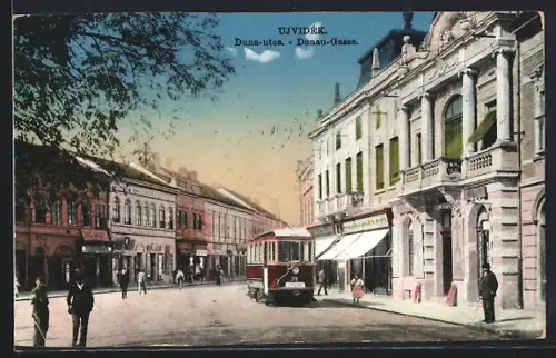 AK Ujvidék, Duna-utca, Donau-Gasse