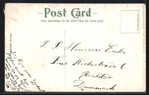 AK Cardiff, Queen Street, Strassenbahn