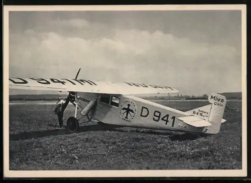 AK Startbereites Ganzmetall-Kabinen-Flugzeug Junkers-K 16