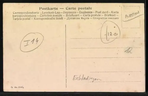 AK Graf Zeppelin mit seinem lenkbaren Luftschiff 1908