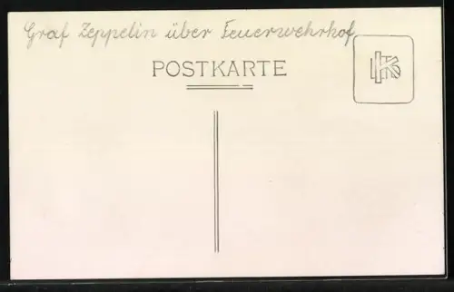 Foto-AK Zeppelin LZ 127 Graf Zeppelin über einer Stadt