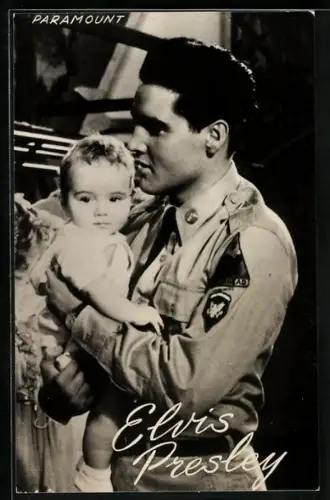 AK Musiker Elvis Presley in dem Film G. I. Blues