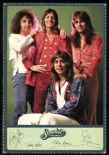 AK Musiker der Band Smokie in bunter Kleidung