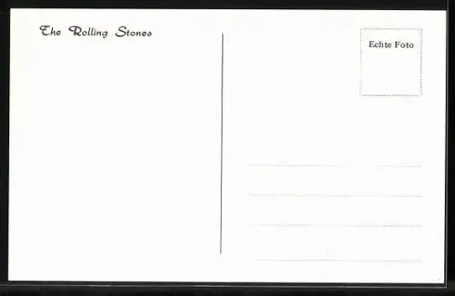 AK Musiker der Band The Rolling Stones in Anzügen