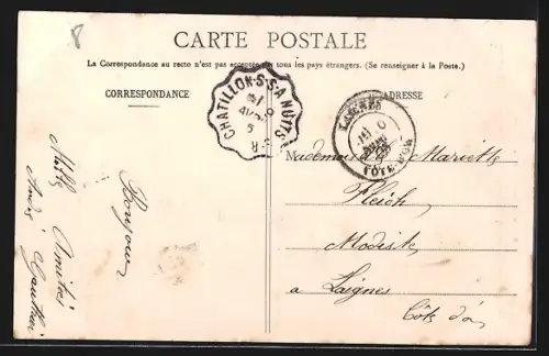 AK Chamesson-sur-Seine /Côte-d`Or, Vue générale