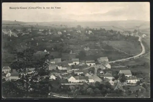 AK Bussy-le-Grand /Côte-d`Or, La rue du Vaux, Strassenpartie